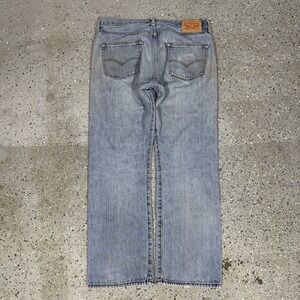 Vintage Levis 501 Jeans Men 33x27.5 Button Fly Straight Leg Blue Denim Y2K 2000s